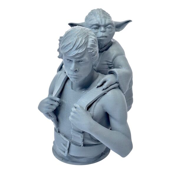 Star Wars 3D Printed Darth Vader Luke Skywalker Yoda Bust Set Headphone Stand - Picture 3 of 11